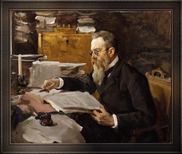 Portrait of Nikolai Rimsky-Korsakov by Valentin Serov Print